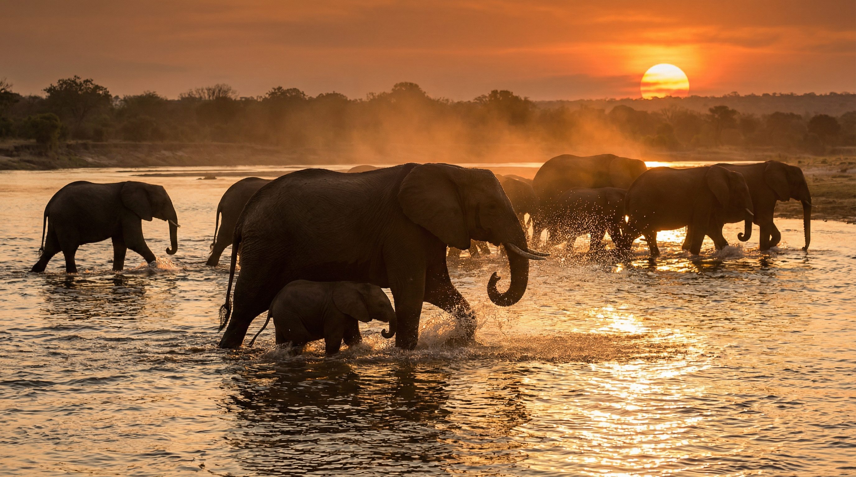 反差视频：非洲象群视频